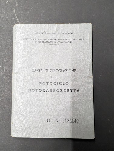 Carta circolazione motom - circolazione,