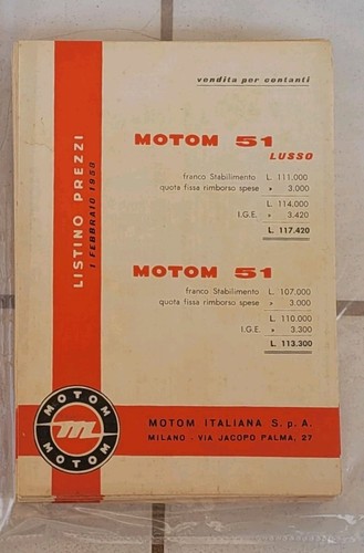 Brochure motom 51 lusso - 51,