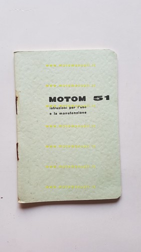 Motom 1959 manuale uso - motom, 51