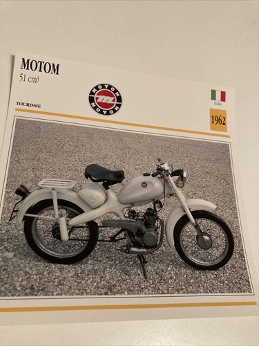 Motom cm3 1962 - carta, moto